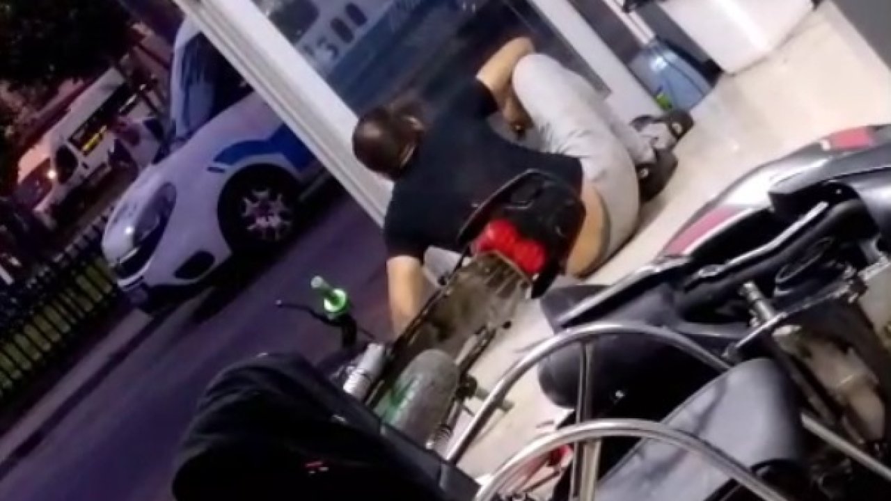 Polise ateş açıp, iş yerine saklanan şüpheli kamerada
