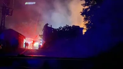 Sakarya’da 2 katlı ev yangında küle döndü