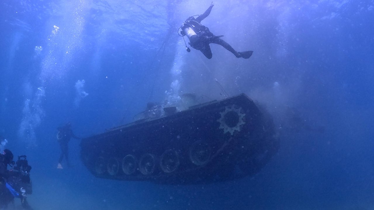 Saros Körfezi'ne tank batırıldı