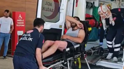 Tamir ettiği otomobilin radyatöründen sıçrayan kaynar suyla yaralandı