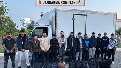 Tekirdağ'da 13 kaçak göçmen yakalandı