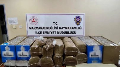Tekirdağ'da 273 bin 600 makaron ele geçirildi