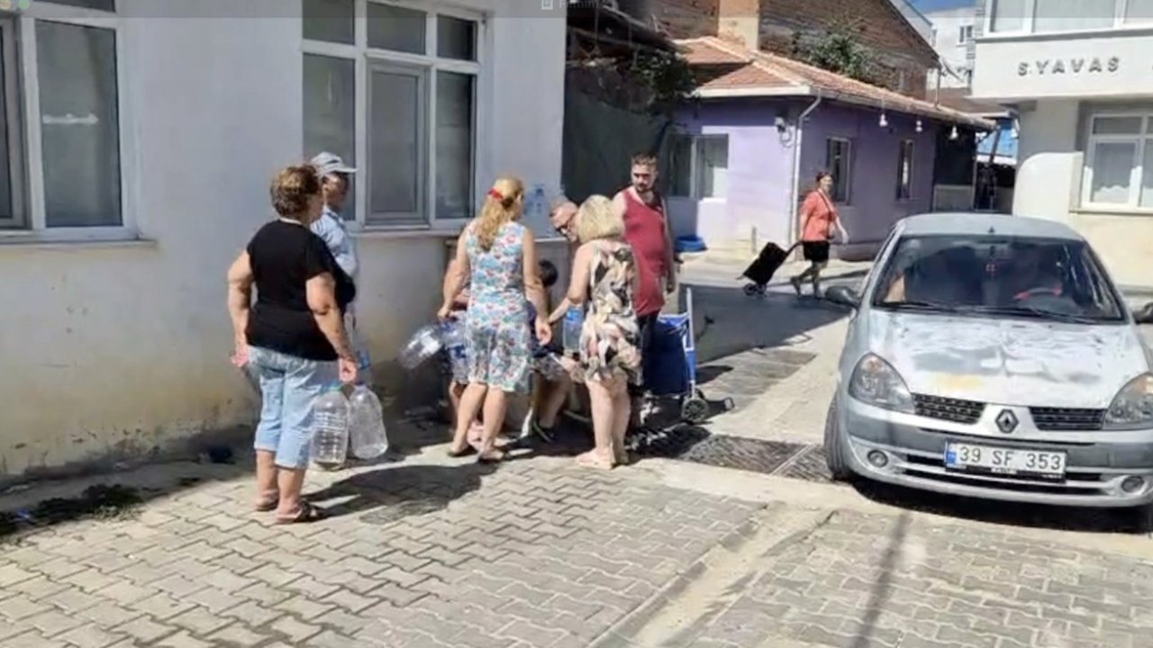 Tekirdağ’da sularının 1 haftadır akmadığını söyleyen mahalleliden tepki