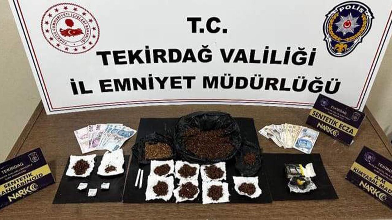 Tekirdağ'da uyuşturucu operasyonunda 9 tutuklama