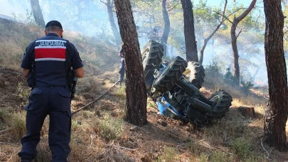 Balıkesir Burhaniye'de çıkan orman yangını 8 saatte kontrol altına alındı