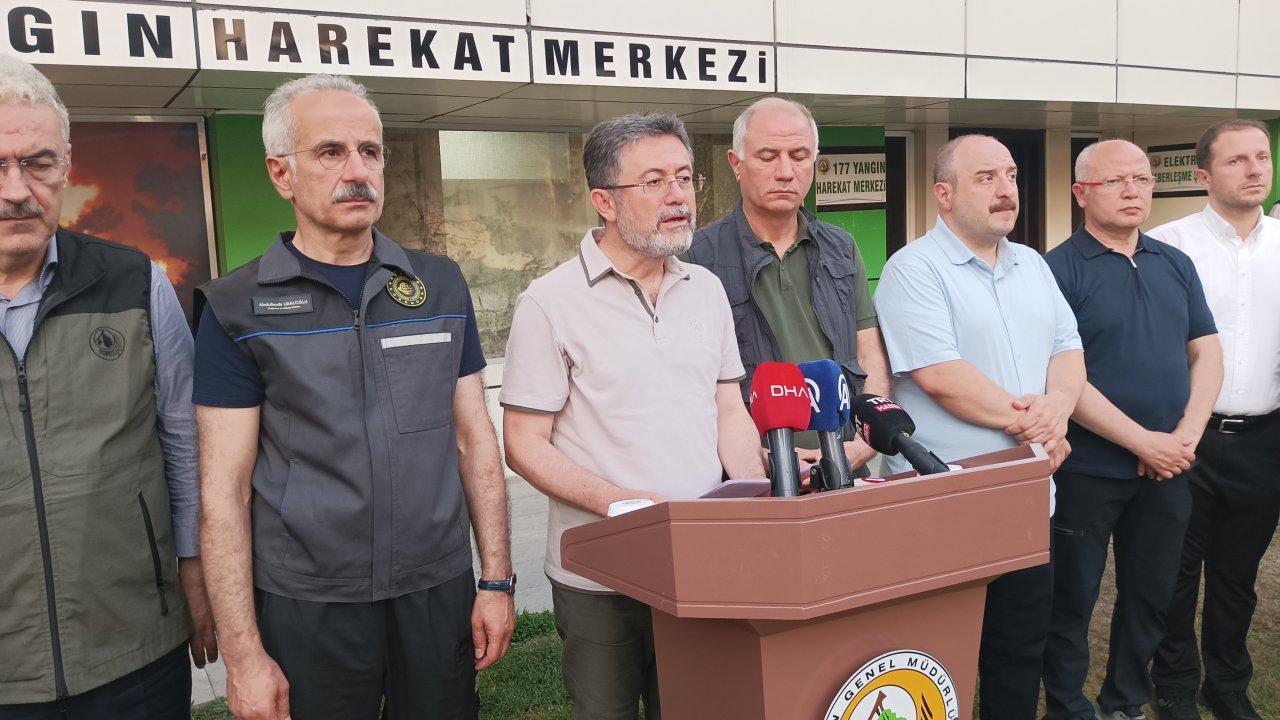 Bursa’daki yangın bölgesi dronla görüntülendi