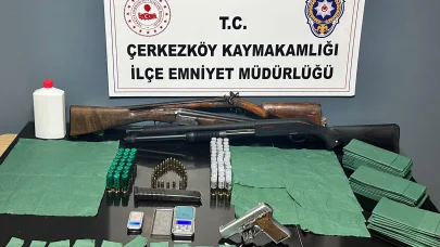 Çerkezköy ve Kapaklı’da uyuşturucu operasyonu; 2 gözaltı