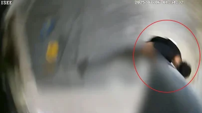 Çocuk parkındaki güvenlik kameralarını kıran şüpheli kamerada