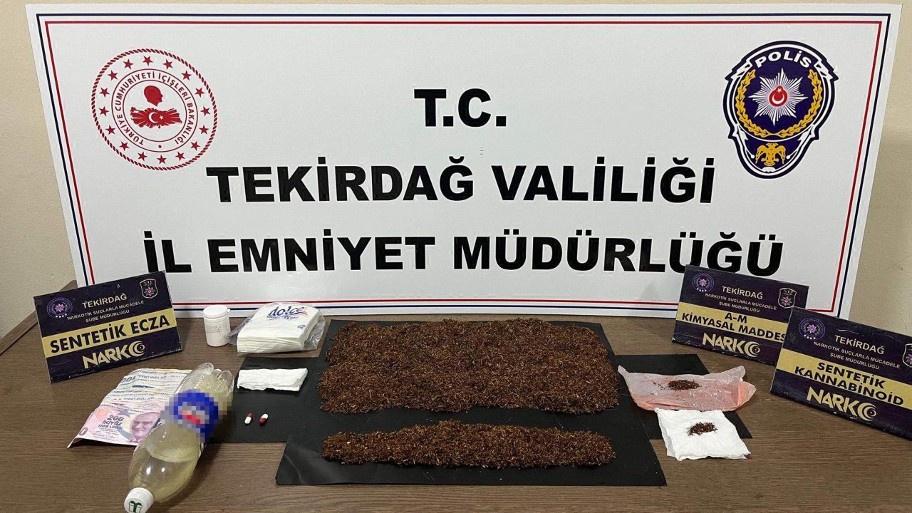 Çorlu'da uyuşturucu operasyonunda 3 tutuklama
