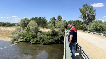 Edirne Tarım ve Orman Müdürü Bayazıt’tan Tunca Nehri'nde inceleme