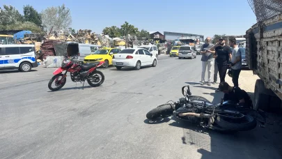 Edirne’de motosikletler çarpıştı; 2 yaralı
