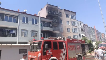 Edirne’de nalbur dükkanının deposunda yangın