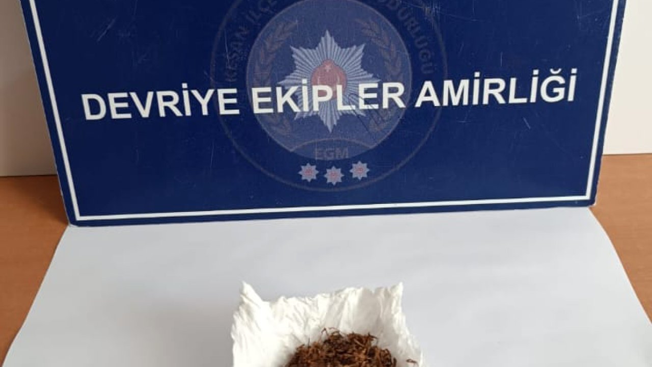 Edirne’de üzerinde uyuşturucuyla yakalanan şüpheli gözaltına alındı