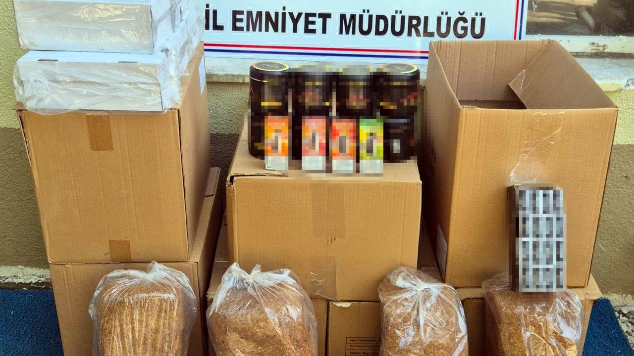 Kaçak tütün ürünleri ele geçirildi, 2 gözaltı