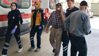 Kendisini hortumla ıslatmayı reddeden bahçıvanı darbetti