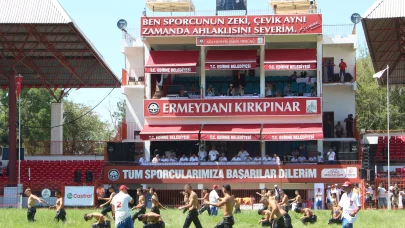 Kırkpınar güreşleri, minik boy pehlivanların müsabakaları ile başladı