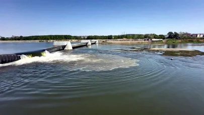 Meriç Nehri Elektrik Santrali'ndeki suyun tamamı nehre bırakıldı