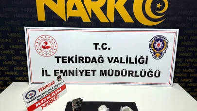 Tekirdağ’da 1 milyon 150 bin lira değerinde 650 gram uyuşturucu yakalandı