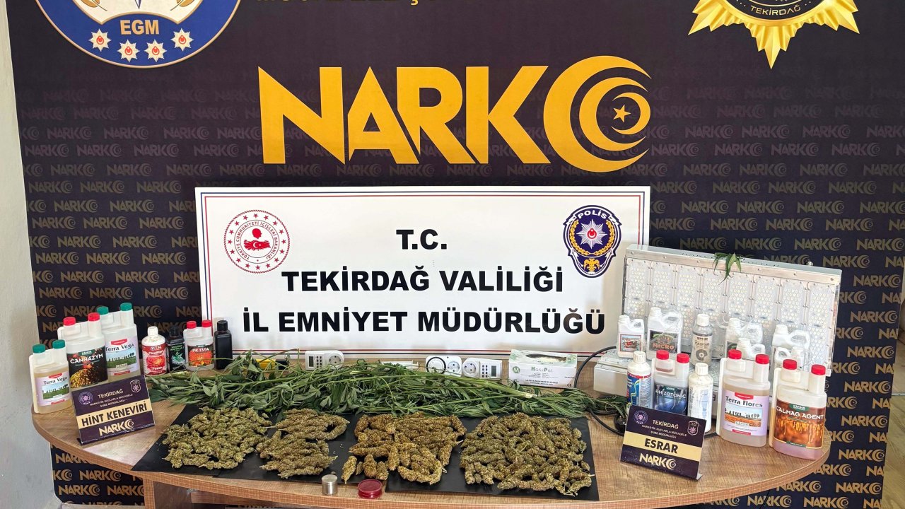Tekirdağ’da uyuşturucu operasyonu: 2 gözaltı