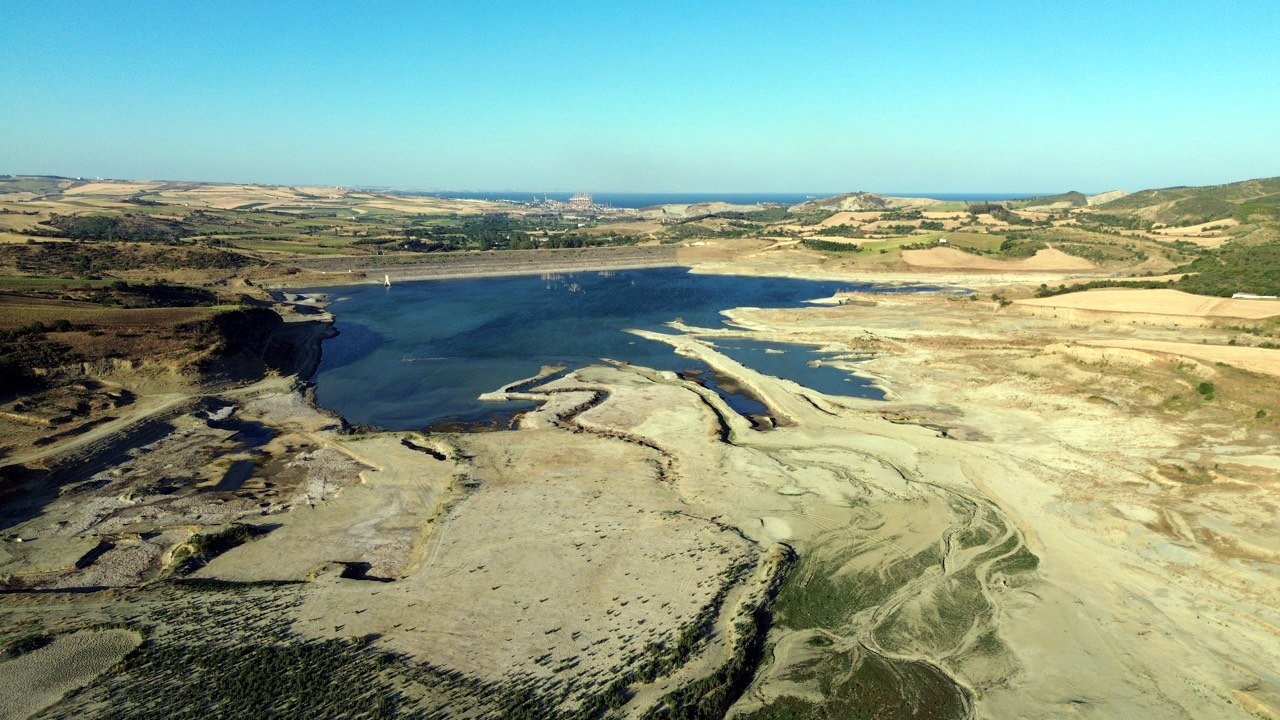 Tekirdağ'daki Naip Barajı’nda su seviyesi, yüzde 1’in altına düştü