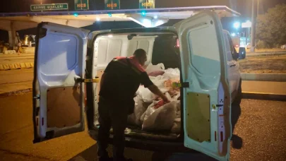 650 kilo kum midyesiyle yakalanan 3 kişiye 2 milyon lira ceza