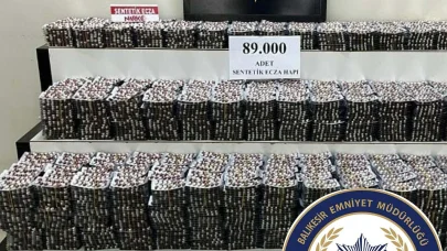 Balıkesir'de 89 bin sentetik ecza hap ele geçirildi