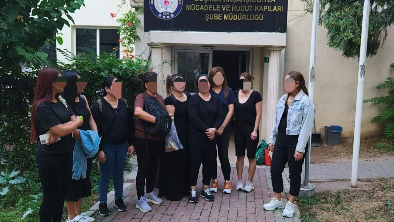 Bursa'da, çalışma izni bulunmayan yabancı uyruklu 9 kadın yakalandı