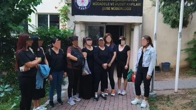 Bursa'da, çalışma izni bulunmayan yabancı uyruklu 9 kadın yakalandı