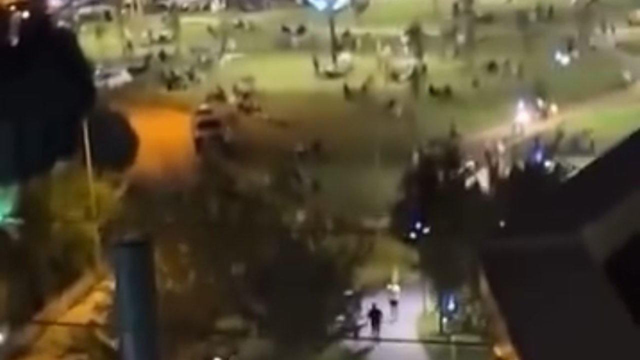 Bursa’da deprem paniği kamerada