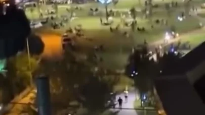 Bursa’da deprem paniği kamerada