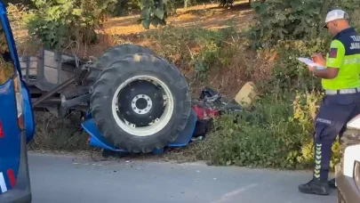 Bursa’da devrilen traktörün altında kalan sürücü öldü