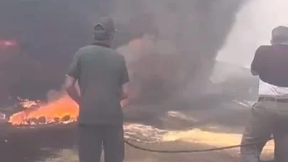 Bursa’da ot yangınında 20 dönüm alan zarar gördü