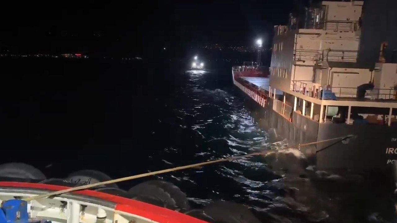 Çanakkale Boğazı'nda gemi arızası