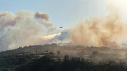 Çanakkale’de orman yangını: 1 köy tahliye edildi