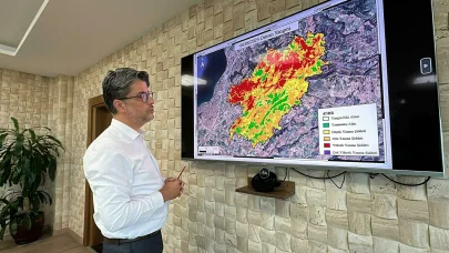 Çanakkale'deki iki büyük yangının zararı uydu fotoğraflarında