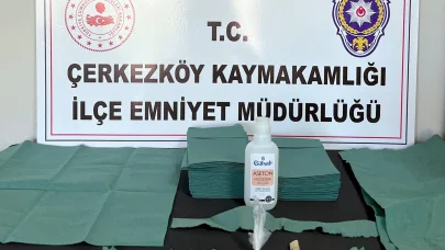 Çerkezköy'de uyuşturucu operasyonunda 2 gözaltı