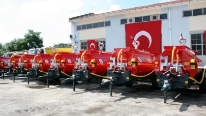 Edirne’de 21 köy muhtarlığına, su tankeri dağıtıldı