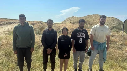 Edirne’de 5 kaçak göçmen yakalandı