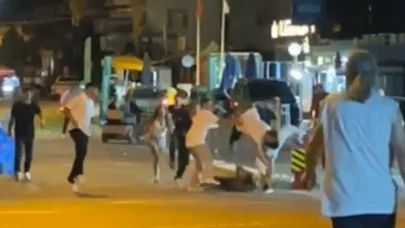 Edirne'de 6 kişinin yaralandığı kavga kamerada