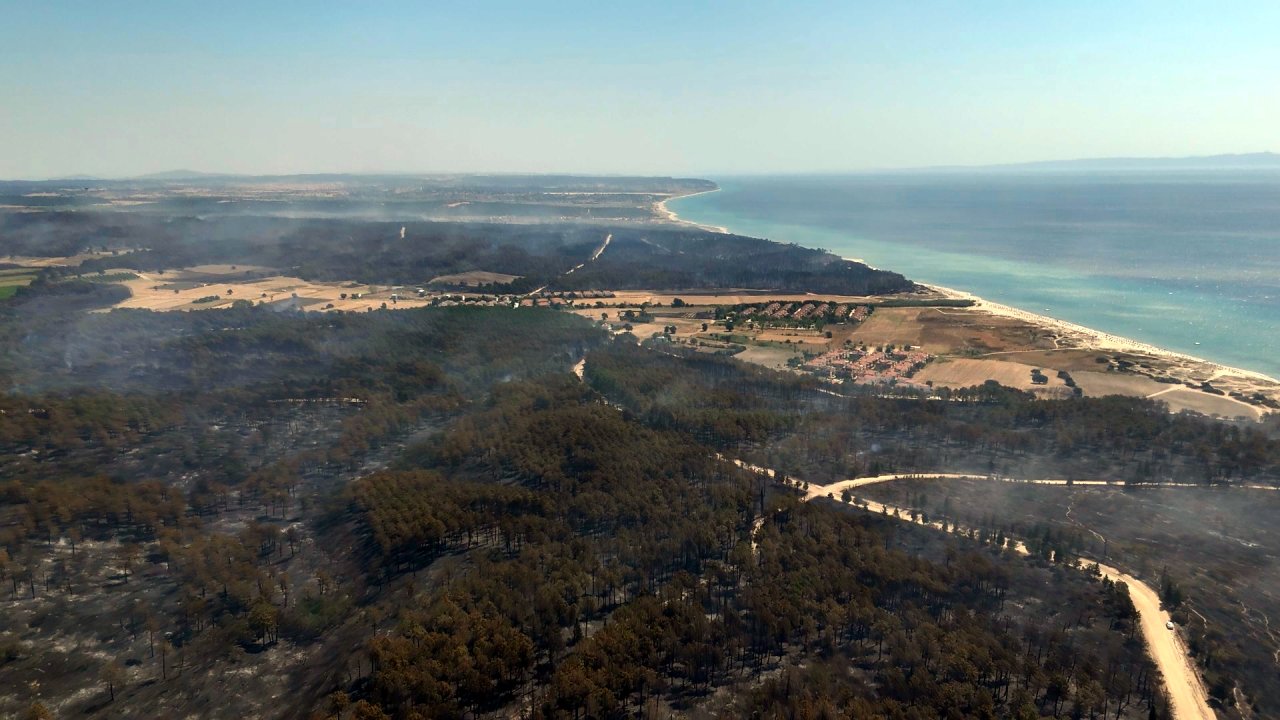 Edirne'deki orman yangını 16 saatte kontrol altına alındı