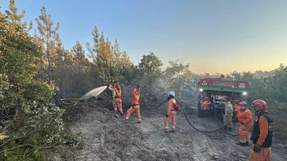 Edirne'deki orman yangını 16 saatte kontrol altına alındı