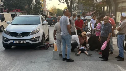 İnegöl’de ciple çarpışan bisikletli çocuk yaralandı