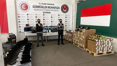 Kapıkule ve Hamzabeyli'de kaçak eşya ele geçirildi
