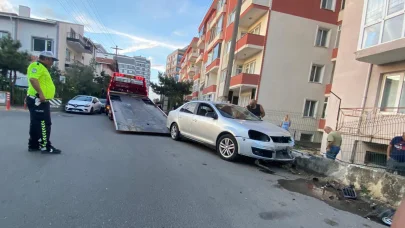 Kaza sonrası alkolmetreyi üflemeyi reddeden sürücü 2.86 promil alkollü çıktı