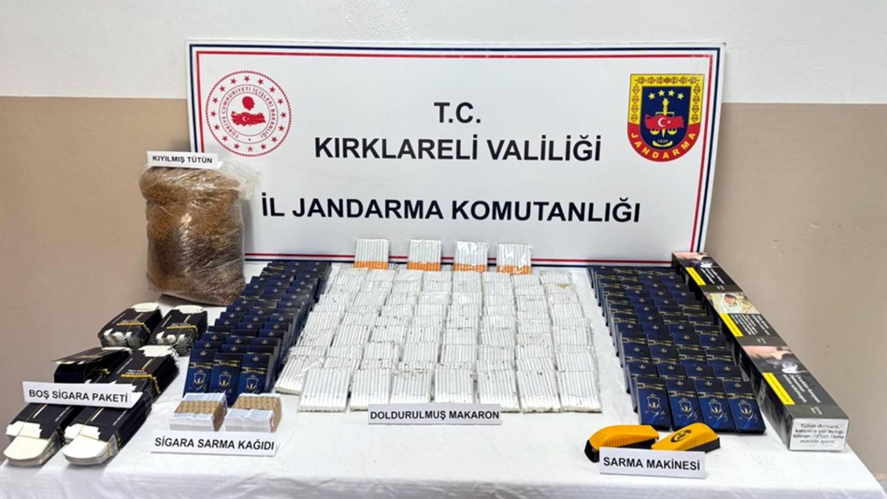 Kırklareli'de kaçak tütün ürünleri ele geçirildi