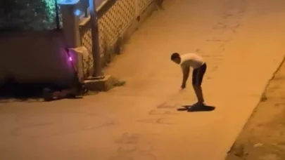 Sevgilisine özür mesajını suyla sokağa yazdı; benzin sanıp polisi aradılar