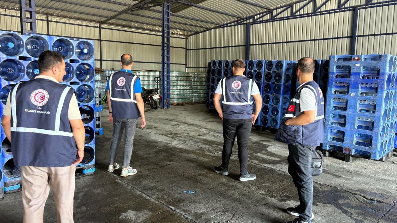 Su kesintilerinin yaşandığı Tekirdağ'da stokçuluk denetimi