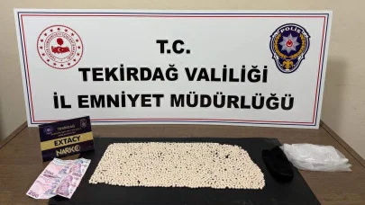 Tekirdağ'da 2 bin 474 uyuşturucu hap ele geçirildi