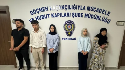 Tekirdağ'da 6 kaçak göçmen yakalandı