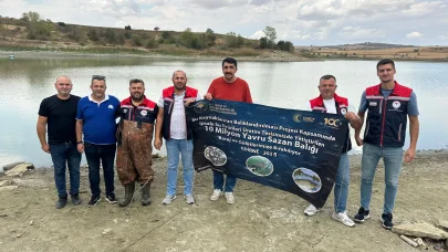 Tekirdağ’da 975 bin 440 pullu sazan yavrusu göletlere bırakıldı